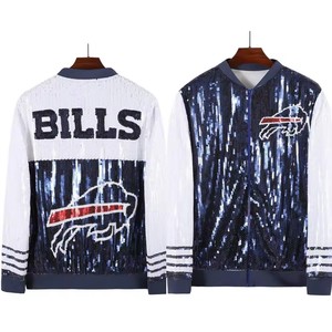 Giacche con <span class=keywords><strong>Paillettes</strong></span> Verdi Philadelphia Eagles, Abbigliamento per il Giorno della Partita, Maglia da Football Luccicante - Product Image 4