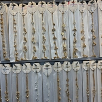 Gelang Rantai Paduan Berlapis Emas Gaya Vintage Baru Yiwu, Gaya Manis Korea, Berbagai Jenis Perhiasan Fashion untuk Hadiah Anak Perempuan