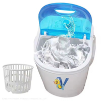 Hot Sale Electric Household Large Capacity Single Tub Semi-automatic Toploading Removable Nylon Brushes Shoes Washers
