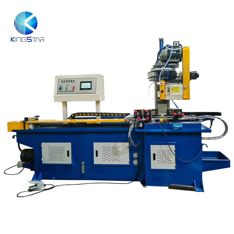 MC 425 cnc máquina de corte sem rebarbas de tubos de aço inoxidável de 45 graus