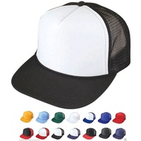 Gorras de camionero promocionales Impresión de LOGOTIPO Material frontal Poliéster con esponja, gorra de camionero Snapback de malla trasera
