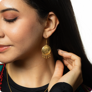 Inspire Schmuck Edelstahl Hypoallergener Schmuck für Frauen <span class=keywords><strong>Ummi</strong></span> Mutter Münz-Ohrringe Wasserfester Nicht Anlaufender Schmuck - Product Image 3
