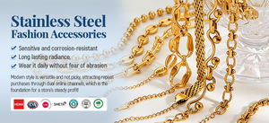 Toptan paslanmaz çelik karışık yüzük altın kaplama 18K kutulu takı geometri desen görünmez kakma ayarı trend takı - Product Image 4