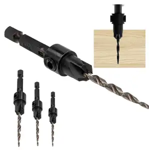 BOMI BMV-30 hot commodity customized tools drill bit manufacturers twist taper countersink drill bits set for wood