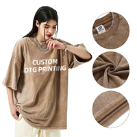 Kaos Batik Oversize Pria, Model Longgar, Lengan Pendek, Vintage, Bahan Katun, Gaya Streetwear