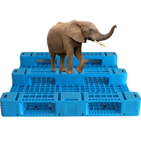 Palette en plastique HDPE hygiénique, durable, empilable, antidérapante, lavable, pour l'industrie alimentaire USDA, stockage à froid, vente en gros, export