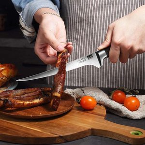 <span class=keywords><strong>SHAN</strong></span> <span class=keywords><strong>ZU</strong></span> Premium ensemble de 16 <span class=keywords><strong>couteaux</strong></span> de cuisine allemands en acier inoxydable avec bloc de bois 6 <span class=keywords><strong>couteaux</strong></span> à Steak - Product Image 6