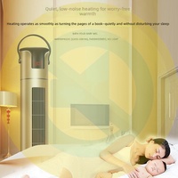 Calentador Eléctrico Personalizable con Control Remoto, Ahorro de Energía, Impermeable, Tipo Torre, 1000-2000W