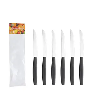 Factory Supplier Plastic Handle Cutlery Set Stainless Steel Knife Spoon and Fork Flatware Set