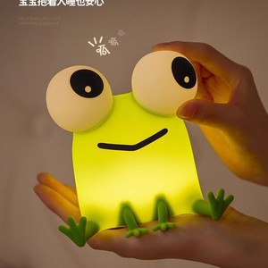 Veilleuse grenouille en silicone, commande tactile, alimentation USB, lumière LED chaude, cadeau pour enfants - Product Image 3