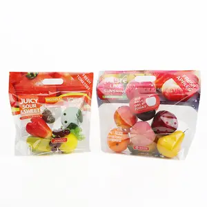 Şeffaf plastik dondurucu torbaları taze sebze ve meyve için ambalaj/dondurulmuş gıda plastik ambalaj torba ile kaydırıcı fermuar
