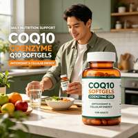Coenzyme Q10 en gélules, antioxydant naturel pour l'énergie cellulaire et le bien-être cardiaque, 30%+ actif, durée de conservation de 12 mois