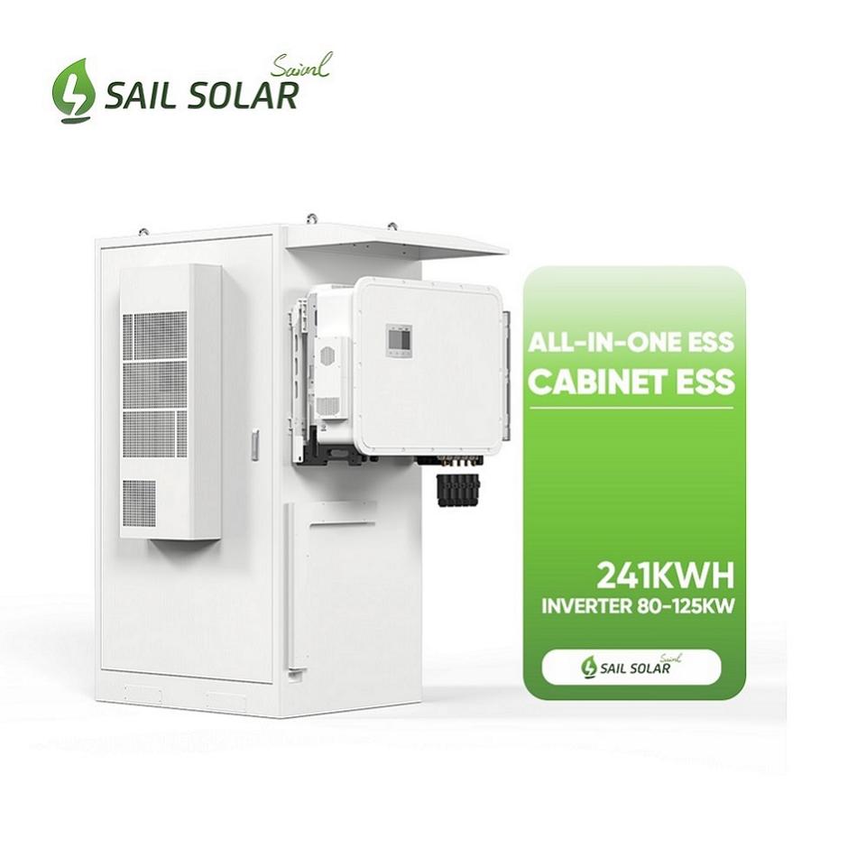 241KWh LiFePO4 HV Outdoor Energy Storage System Cabinet with 125KW 3 ...