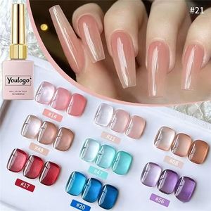 เจลทาเล็บใสสีอำพันแบบคริสตัล เงางาม คุณภาพสูง ผลิตตามสั่ง (OEM) - Product Image 1