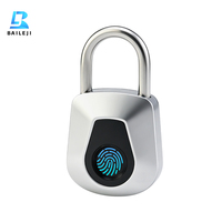 Cadenas à empreintes digitales rechargeable par USB, serrure biométrique sans clé, prend en charge 20 empreintes digitales, idéal pour les casiers de gym et les bagages