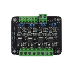 Módulo <span class=keywords><strong>MOSFET</strong></span> de 4 Canales de Alta Velocidad, Placa de Control de Amplificación de Señal Aislada con Optoacoplador para PLC y Microcontroladores - Product Image 1