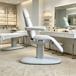 Sillón Eléctrico Facial de 3 Motores al por Mayor, Silla Ajustable para Tratamientos de Belleza, Cama Giratoria para Extensiones de Pestañas, OEM para Salones - Product Image 2