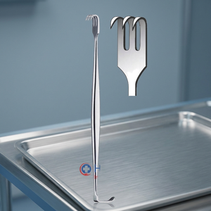 เครื่องมือผ่าตัดแบบมือหมุน Senn Miller Retractor ปลายสองด้าน ทำจากเหล็ก ใช้สำหรับผ่าตัด พร้อมตะขอเกี่ยวผิวหนัง ได้รับการรับรองมาตรฐาน CE รับประกันตลอดอายุการใช้งาน - Product Image 3