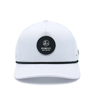 Custom 5 Panel Golf Hats With Laser Cut Holes High Quality Unisex Casual Wear Golf Hat With Rubber Logo Outdoors For Sports - Product Image 2