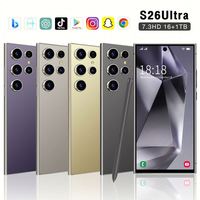 Nouveau Smartphone Intelligent S26 Ultra 5G, 16 Go + 1 To de Stockage, Android 14, Écran HD 7,3 Pouces, Débloqué, Connectivité 4G+5G, Caméra Arrière 108 MP