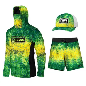 Custom UPF 50 + ветровка мужская Солнцезащитная крутая рубашка с длинными рукавами для рыбалки камуфляжная Толстовка для рыбалки