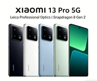 Xiaomi 13 Pro 5G LTE Smartphone 6.7" 3200x1440 AMOLED 120Hz Snapdragon 8 Octa Core 4nm 120W Carga Rápida Android 13 Inglés