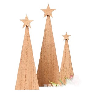 Wooden <b>Christmas</b> <b>Tree</b> Ornaments <b>Mini</b> Solid Wood Rustic Desktop Decor For Holiday Home Decoration - Product Image 5