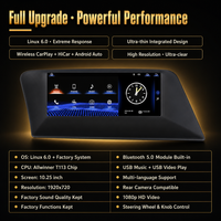 Pour Lexus RX270 2009-2014, autoradio Android OS 10,25 pouces avec GPS, lecteur CD, MP3/MP4, version OEM avec bouton rotatif