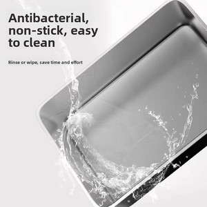 Bac à Litière <span class=keywords><strong>pour</strong></span> <span class=keywords><strong>Chat</strong></span> en Acier Inoxydable Modèle Géant <span class=keywords><strong>XXL</strong></span> 20L <span class=keywords><strong>Toilette</strong></span> Ouverte Approfondie avec Caractéristiques Anti-éclaboussures et Anti-Odeur Fournitures <span class=keywords><strong>pour</strong></span> <span class=keywords><strong>Chat</strong></span> - Product Image 4