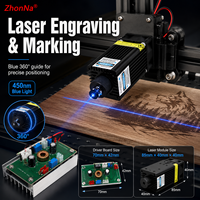 Module laser bleu horizontal ZhonNa 360 degrés 450 nm, système portable, niveau laser, instrument d'analyse et de détection, pièces et accessoires