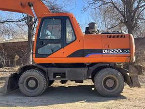 Bon vendeur Doosan a utilisé l'excavatrice DH220LC-7 à roues de 21t DOOSAN, Doosan DH210 DX150 DX220 Machineries excavatrice d'occasion en stock - Product Image 4