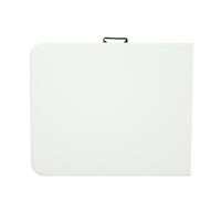 Table pliable de Table extérieure en plastique rectangulaire blanche portative de 6ft pour le camping d'événement