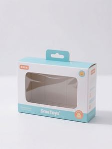 กล่องกระดาษแข็งพิมพ์โลโก้ตามสั่ง กล่องบรรจุภัณฑ์เครื่องสำอาง/ของเล่น/ของขวัญ ขนาดเล็ก พร้อมหน้าต่างใส รูปทรงและขนาดตามสั่ง - Product Image 4