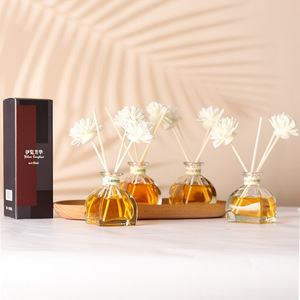 홈 향수 40ml 유리 불 없는 건조 꽃 장식 갈대 스틱 공기 청정기 오래 지속되는 오일 향기 프탈레이트 프리 - Product Image 2