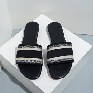 Sandales d'été de luxe pour femmes de grande marque, chaussures de luxe pour femmes, pantoufles très vendues - Product Image 4