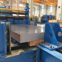 Machine de ligne en acier coupée par bobine à usage intensif électrique stratification contrôlée par PLC avec emballage de caisse en bois automatique