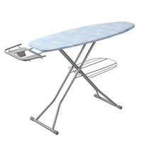 Planche à repasser pliable multifonctionnelle à hauteur réglable Planche à repasser pliable pleine grandeur avec repose-fer rétractable