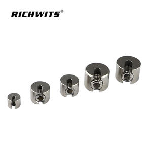 Clip Ranurado para Cuerda de Alambre de Acero Inoxidable 316, Clip para Malla de Alambre de Jardín, Clip Ranurado para una Fácil Instalación - Product Image 1