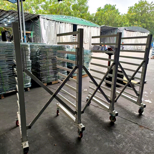 Chariot de rangement pliable en acier allié robuste sur mesure, système de rayonnage à quatre roues - Product Image 2