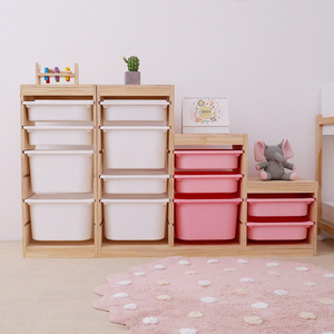 Multifunctional Solid Wood Montessori Storage <strong>Locker</strong> Children's Cabinet for Dining Bedroom Picture Book Bookshelf Drawer <strong>Toys</strong>