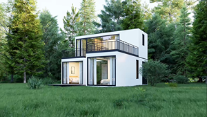 Mini Case Prefabbricate per Resort all'Aperto, Struttura in Acciaio Estensibile, Piccola Cabina a Telaio per <span class=keywords><strong>Vacanze</strong></span>, <span class=keywords><strong>Casa</strong></span> Airbnb, Villa Prefabbricata - Product Image 4