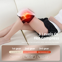 Nowcosy Air Compression Knie massage gerät Vibrations massage, wiederauf lad bares USB-Knie massage gerät mit LED-Bildschirm und Heizung