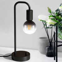 Lampe de chevet et de lecture moderne et minimaliste avec abat-jour en verre, entièrement dimmable, à commande par bouton, pour eBay, idéale pour salon et chambre à coucher