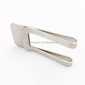 Pince à billets personnalisée en acier inoxydable métal argent pour hommes - Product Image 2