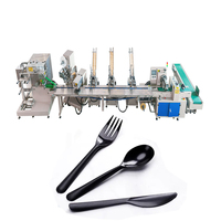Machine d'emballage de vaisselle à grande vitesse pour les ensembles de couverts en plastique et en bois, les serviettes en papier et les emballages individuels pour restaurants