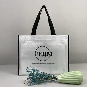 Hot Sale Large Laminated Reusable Shopping Laminated Bags With Logos Newly Laminated PP And PE Laminated Non Woven Bag