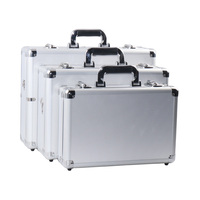 Étui de transport antichoc personnalisable en aluminium noir OEM/ODM