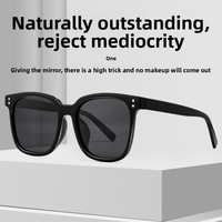 2129DTYJ lunettes de soleil polarisées pour hommes nouveau modèle à la mode cadre noir UV400 lentilles gris parasol lunettes pour la conduite