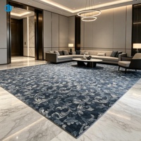 Tapis de luxe en polyester pour hôtel, tapis imprimés pour salon, tapis de sol de style classique, tapis imprimés 3D, tapis imprimés fabriqués à la machine