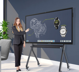 Nhà Sản Xuất 55/65 Inch 4K 20-Điểm Cảm Ứng Android/Windows Thông Minh Bảng Tương Tác All-in-One Lớp Học Bằng Văn Bản Hội Đồng Quản Trị - Product Image 1